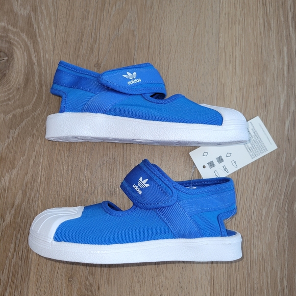 Adidas Superstar 360 Unisex Toddler Sandals 10K Blue White New - Picture 7 of 10